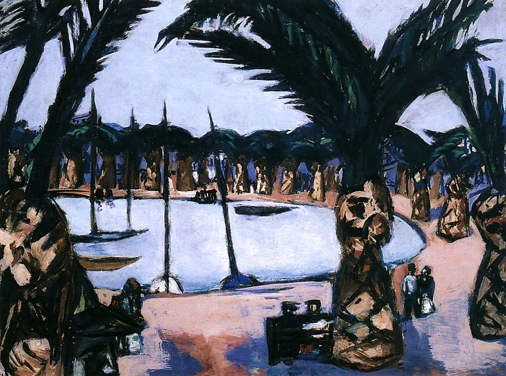 Porto di Bandol (grigio) e palme, 1939 - Museum Ostwall im Dortmunder U